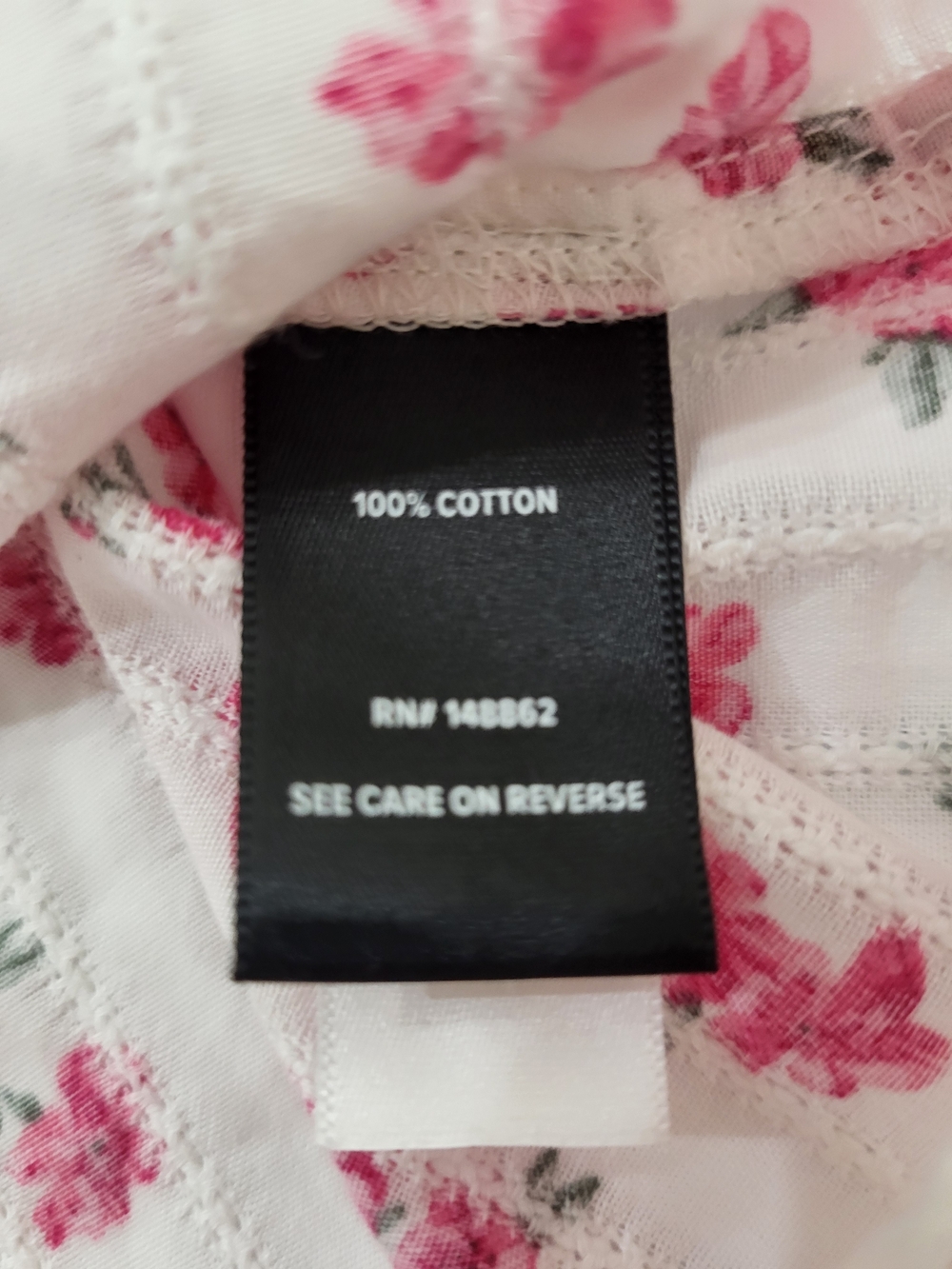 Torrid NWT White Button-Front Blouse with Pink Floral Print 100% Cotton - Picture 8 of 12